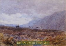 Crossing the moors by David Cox Snr